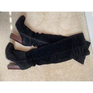 Kurt Geiger over the knee suede boots